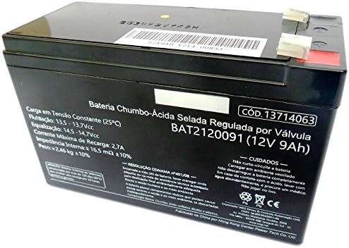 Bateria Selada AGM 12V 9Ah WEG BAT0090122 - Para Nobreak - Vida Ú...