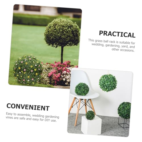 HOOTNEE Flower Arrangement Flower Shelf Holder Grass Ball Frame Grass Ball Support Cage Topiary Frames Ball Boxwood Topiary Ball Frame Boxwood Ball Support Cage Plastic Artificial