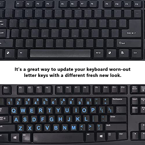 2 Piezas Pegatinas para Teclado Inglés para PC y Laptop miniatura 5
