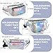 Holographic Fanny Packs for Women – Outdoor Sport Waist Pack for Running, Hiking, Traveling for Men (Black)