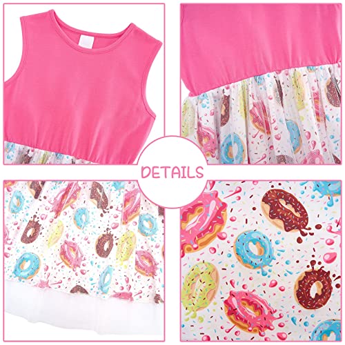 Girl Dress Casual Sleeveless Tutu Tulle Sundress for School Party 4-12 Years4