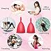 Scienlodic Menstrual Cups 2-Pack - Comfortable Reusable Period Cup-Tampon and Pad Alternative- Regular and Heavy Flow with a Storage Bag Black S Menstrual Products