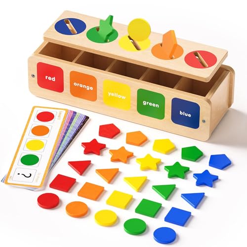 QMCZLA Juguetes de Clasificación de Formas, Juguetes Colorido Sensoriales, Juguetes Montessori para Educativos para Niños,...
