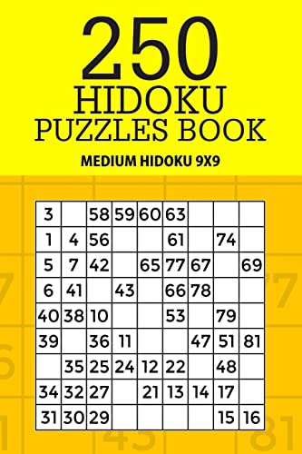 250 Hidoku Puzzle Book: Medium Hidoku 9x9 (Hidoku Collection)