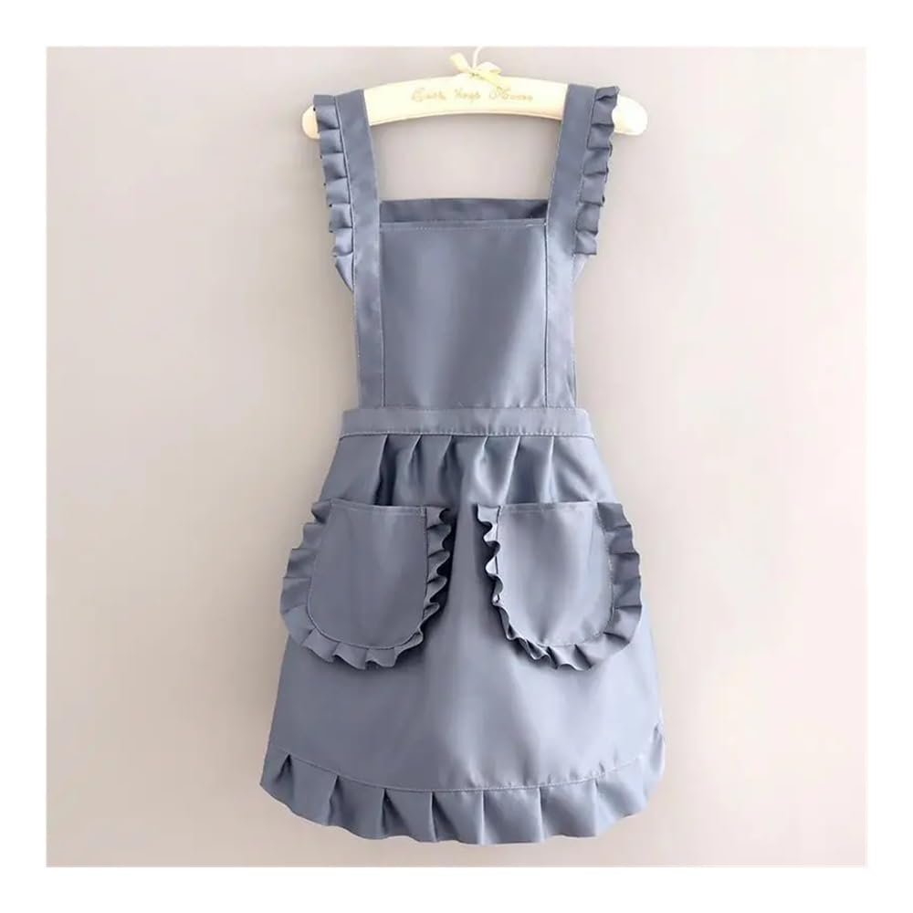 1Pcs Carino Stile Coreano Grembiule Femminile Negozio di Unghie Cucina Caffè Tuta Da Cucina di Pulizia A Casa Grembiule