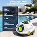 EVERCROSS BOT Y10 Poolroboter, Poolroboter Akku für die Bodenreinigung, 100 Min Batterielaufzeit, für Pools bis zu 120㎡, Automatische Poolsauger mit Selbsteinparkfunktion 180 μm Filter (Weiß)