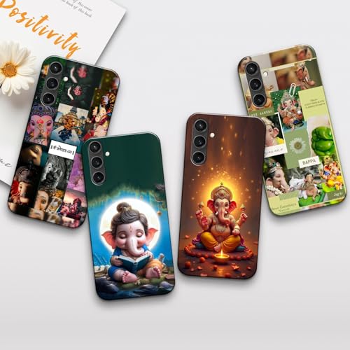 Image of COLORflow Back Cover Compatible with Samsung Galaxy S23 FE 5G | Ganesh Ji, Ganpati Bappa, Lord Ganesha Color Customized Back Cover Compatible with Samsung Galaxy S23 FE 5G