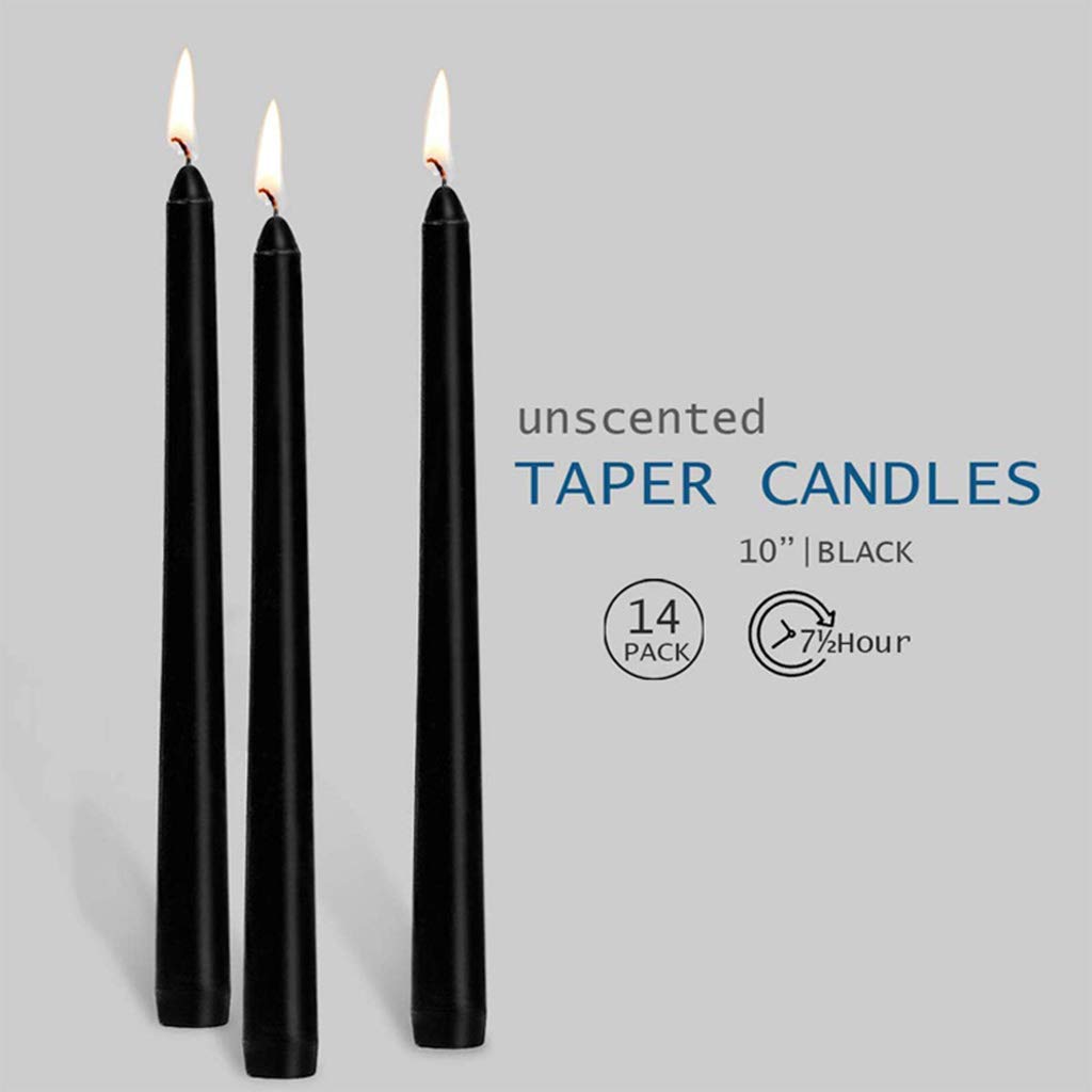 MEILVMEIJI - Confezione da 14 candele coniche non profumate, candele affusolate a lunga durata, perfette per la decorazione di interni della casa, candele senza fumo