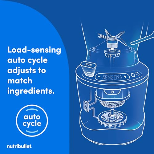 nutribullet® SmartSense Blender Combo, 1400W, 64oz Pitcher, 32oz & 24oz Cups, 5-Speed, Smoothies, Ice and Frozen Fruit, Nut Milk, Soup, Gunmetal Gray, NBF50700 image 4