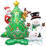 クリスマス バルーン クリスマス 飾り バルーン 大型 クリスマス 風船 装飾 クリスマス バルーン 飾り付け 2個 高さ約123cm 高さ約90cm Happy Christmas ホームパーティー イベント 玄関 お店 クリスマス パーティ...