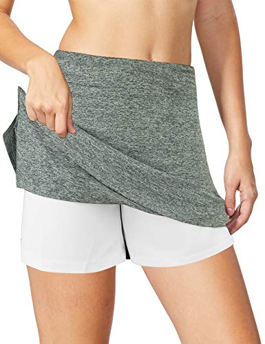 Oyamiki Women's Active Athletic Skort Lightweight Tennis Skirt Perfect For Running Training Sports Golf #TOP4