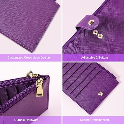 Image of Travelambo RFID Wallet Women Large Size Bifold Multi Card Wallet Case with Zipper Pocke Credit Card Holder for Women