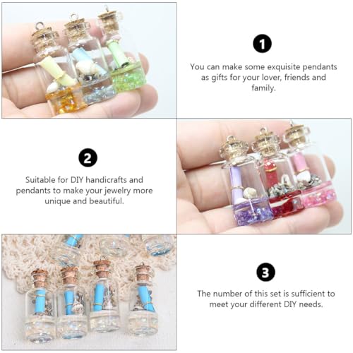 Colgantes de botella pequeños para diseñar tus propias joyas hechas a mano 8