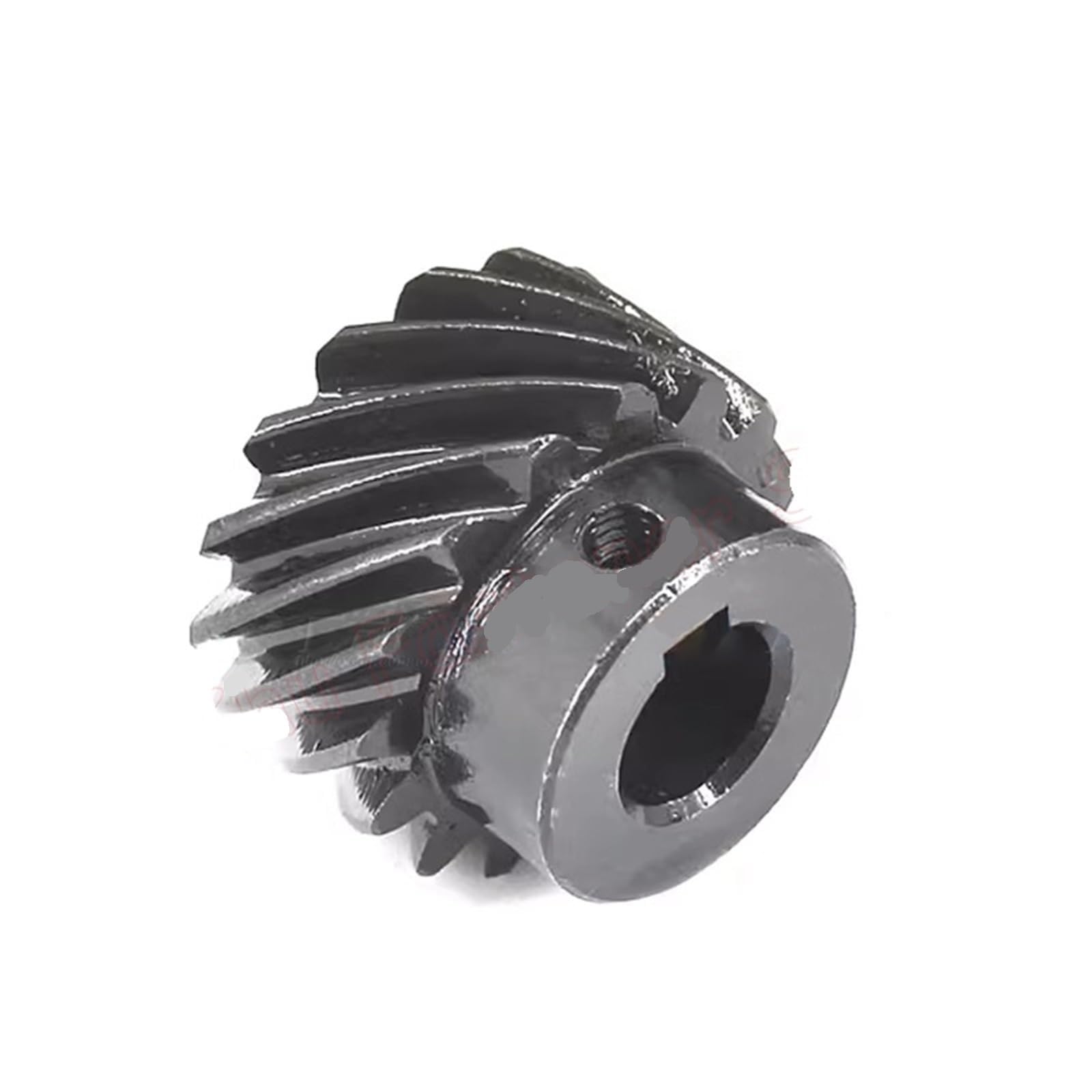 Engrenage conique en acier hélicoïdal 45 degrés 20 dents 1,5 m rotation gauche et droite pour l'ingénierie de précision (17mm-keyway 5x2.3mm gauche)