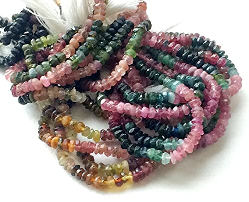 Perles Tourmaline Multicolore 3mm pour Finir Vos Enfilages de Bijoux