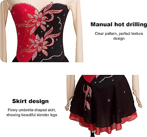 Exercício Correndo Traje de competição de desempenho de ginástica de patinação artística adequado pa