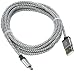 Frieso 3Pack 10ft Premium Micro USB Charging Cable High Speed Extra Long USB Charger for Android,Samsung,Nexus, HTC, Motorola, Nokia,HUAWEI and More.(Gray)