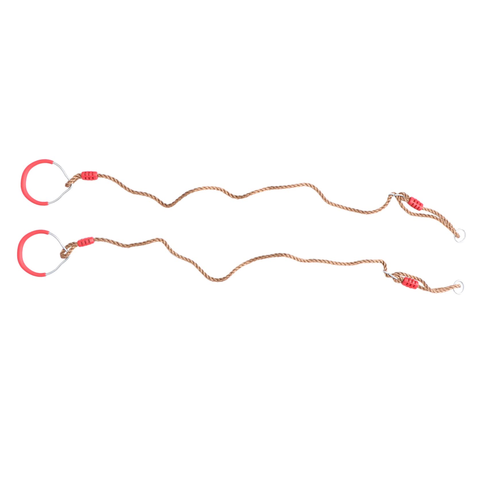 Hemoton 1Pair Gymnastic Rings Fitness Traction Rings for Pull Up Training Indoor Exercise Equipment Heavy Duty Supports for Adults