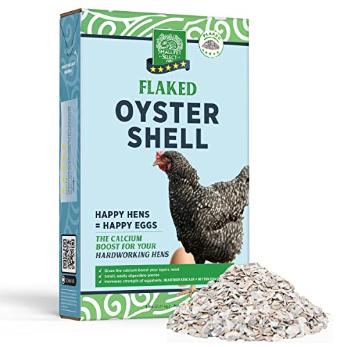 Small Pet Select Flaked Oyster and Seashell Mix - Calcium Supplement for Chickens & Ducks - 2.27 kg (5lb)