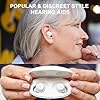 Ceretone OTC Hearing Aids Rechargeable for Seniors with Intricon® Digital Chip, Auto Turn On&Off, Noise Reduction, Ceretone Great Gift (Not Amplifiers), White
