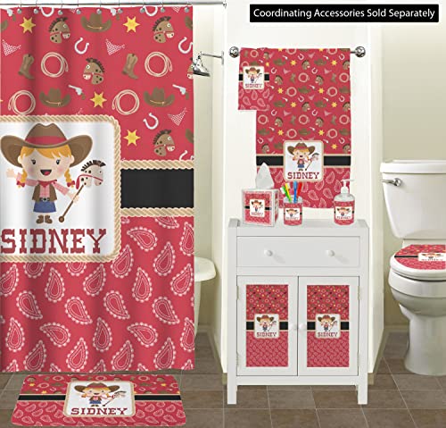 Youcustomizeit Red Western Waste Basket - Single Sided (White) (Personalized) #TOP2