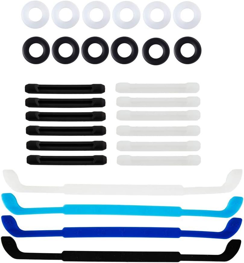 Tесh Dеаlѕ 🔥 12 Pairs Silicone Eyeglasses Temple Tips Sleeve Retainer with 4 Pcs Anti-slip Glasses Strap Sports Glasses Strap Holder for kids,Anti-Slip Round Comfort Glasses Retainers for Spectacle Sunglasses Read