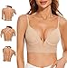 Reggiseno Schiena Scoperta Reggiseno Scollatura Profonda Reggiseno Schiena Nuda Donna Multifunzione Reggiseni Invisibile Senza Cuciture (IT, Taglia della coppa & Taglia della fascia, C, 3, Nude)