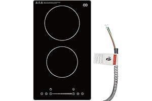 Induction Cooktop 2 Burner Electric Cooktop - Sleek and Efficient Kitchen Essential
