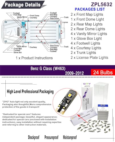 Kit de luces LED interior para Mercedes G Class W463 2009-2012 miniatura 2