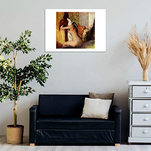 Affiche encadrée Edgar Degas After The Bath petit format impression d'art