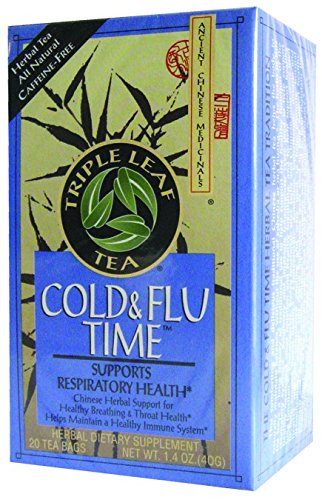 Triple Leaf Tea Cold Flu Time Tea, 20 Tea Bags Per Box (Pack Of 3 Boxes) #TOP1
