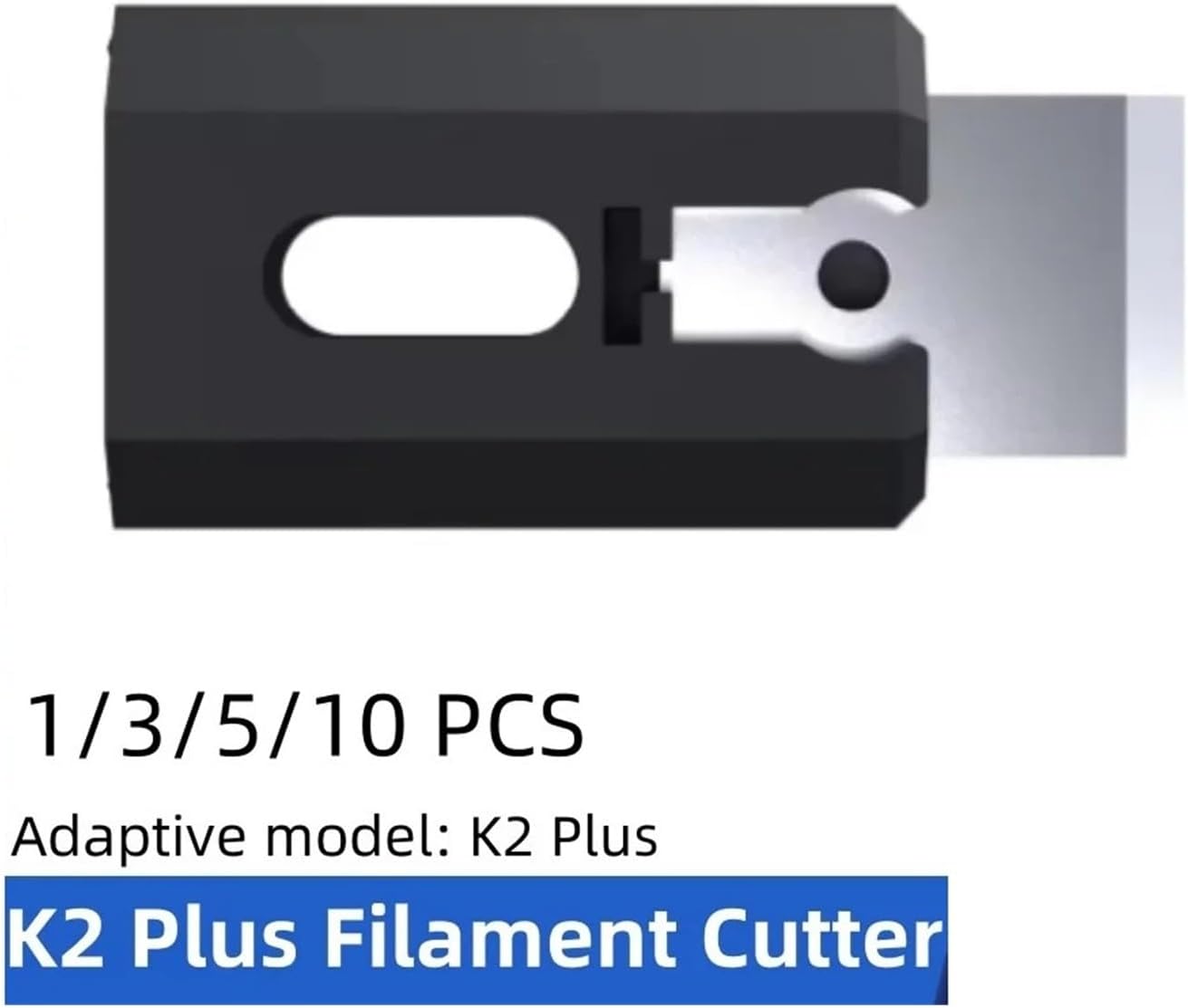 Filament Cutter | 1/3/5/10 Pcs Fast Cut-Off Durable Quick Replacement | 3D Printer Accessories | Compatible with Creality K2 Plus(10pcs)
