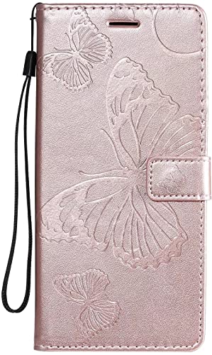 YIETI Capa carteira para Moto G5, carteira de couro borboleta 3D [recurso de suporte] [suporte para