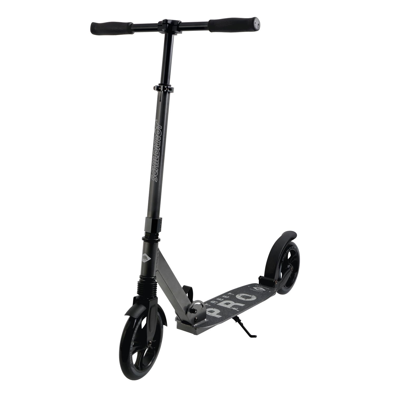 Schildkröt City Scooter Street Pro, wysokiej jakości aluminium, koła 200 mm, bardzo duża taca, składana, duża wygoda jazdy, dla młodzieży i dorosłych, 510020