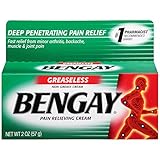 Bengay Greaseless, Pain Relieving Cream, 2 Ounce (Pack of 2)
