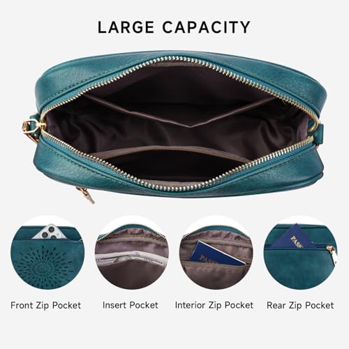 Image of APHISON Crossbody Bags for Women Trendy,Vegan Leather Small Crossbody Purses Shoulder Handbags with Adjustable Strap