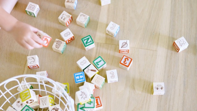 Amazon.com: Melissa & Doug Deluxe Wooden ABC/123 1-Inch Blocks Set