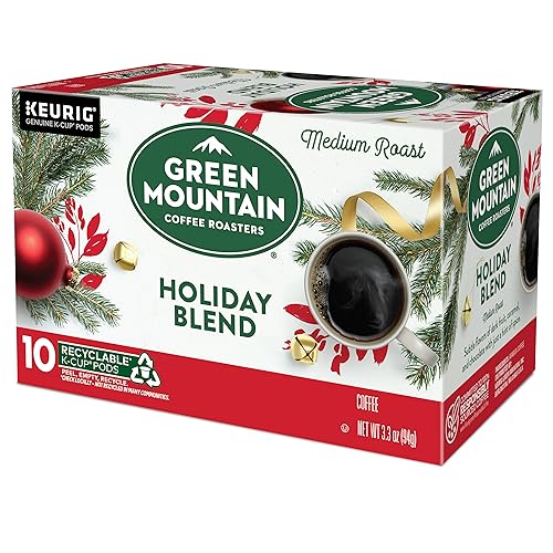 Image of Green Mountain Coffee Roasters K-Cups, Holiday Blend, 10 Count (Pack of 4)