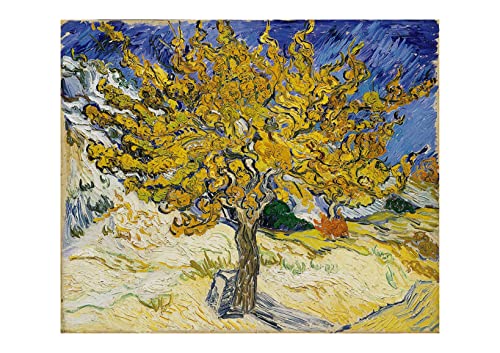 Affiche encadrée Van Gogh Mulberry Tree mat pour habiller un petit mur sans reflet