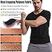 Vuirrm Sauna Vest for Men, Men's Heat Trapping Sweat Vest, Slimming Shapewear Fat Burning Tummy Control Workout Body Shaper,S/M,Silver