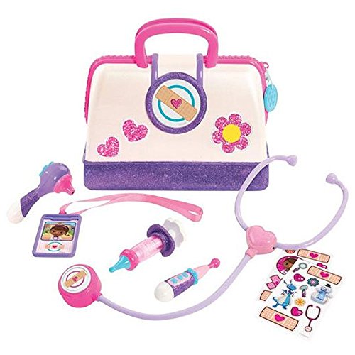 Doctora Juguetes- Doc McStuffins Doctora Maletín y Accesorios, Multicolor, única (Giochi Preziosi DMH06000)