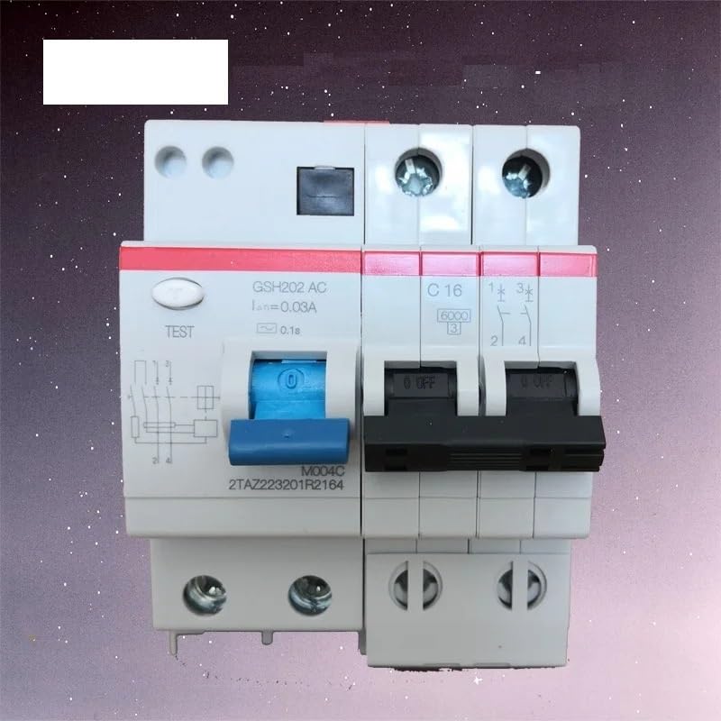 Disjoncteur protection courants résiduels type C AC 4P 50A électronique - 4