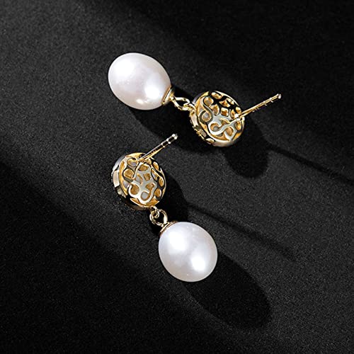 Pendientes colgantes Damas elegantes pendientes con incrustaciones Jaspe de agua dulce Pendientes Pendientes Colgantes Pendientes for mujer Pendientes de joyería de banquete Pendientes Mujeres