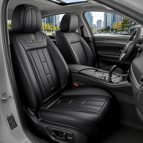 Image of Car Seat Covers Full Set for Toyota RAV4 1999-2025 Black (5 Pack) | Waterproof Car Seat Cover. Anti-slip. Breathable. Airbag Compatible. Seat Heating Works. Easy Clean. Durable Stitching.