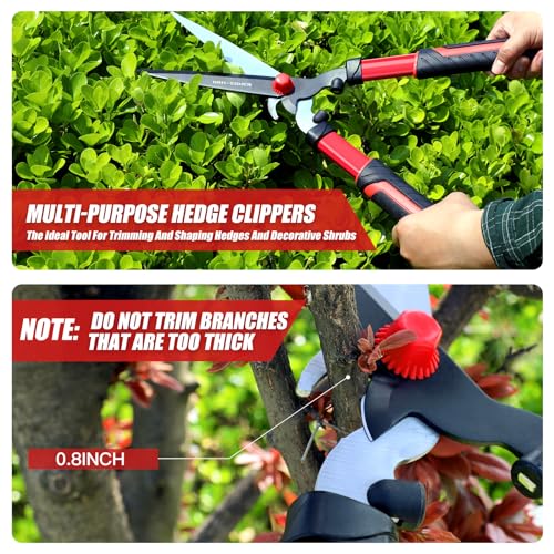 Tijeras para setos de jardín con amortiguador de impacto miniatura 3