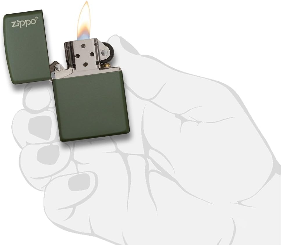Zippo 221ZL Green Matte w Logo