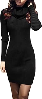Sweater Dress for Women Ribbed Knit Fitted midi Sexy Fall Winter Bodycon...