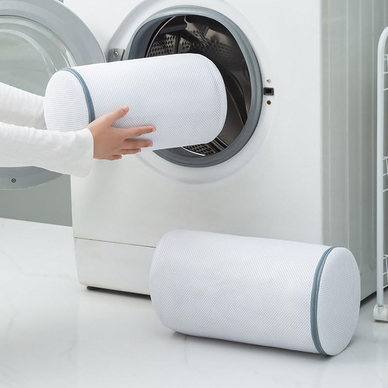 Shoes Wash Bags, Laundry Shoe Mesh Bag with Zipper for Washing and Drying Machine, Reusable and Durable Reinforced Shoe Cleaning Bag, Shoe Cleaning Laundry Bag for Gym Shoes, Sneaker, Slipper-White2