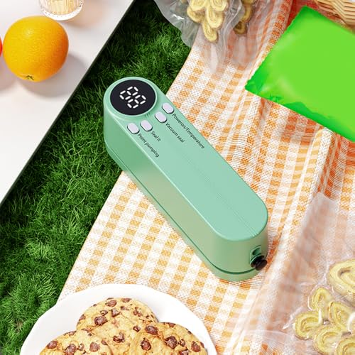 Image of Mini Bag Sealer, Cordless Handheld Heat Vacuum Sealer with 3 Sealing Gears for Candies Snacks Food Storage