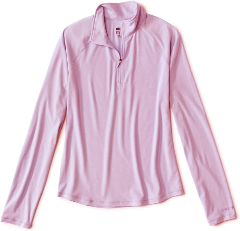 Orvis Women’s DriCast 1/4 Zip Performance Shirt Lightweight Breathable Quick-Dry Sun Top